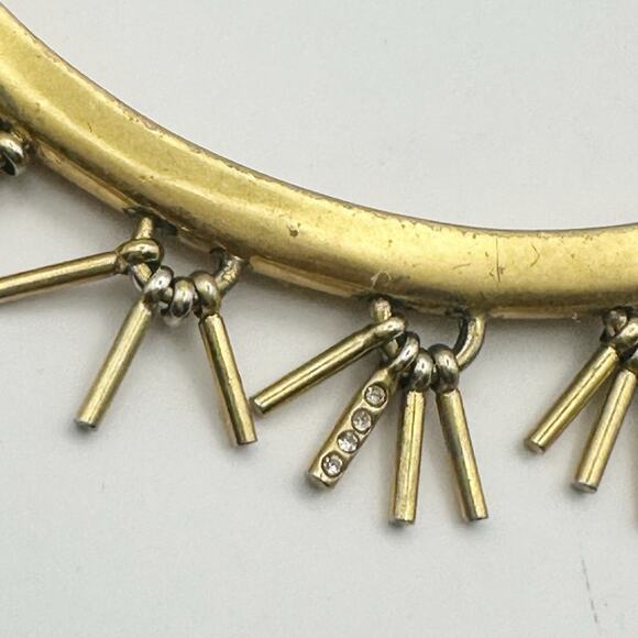 Madewell Cuff Bracelet Tassels Fold tone Western Coastal Cowgirl Boho Casual - Picture 5 of 11